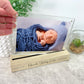 Personalised Baby Wooden Base 6x4" Photo Frame