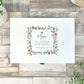 Personalised Any Message Flower Border White Luxury Memory Box - 3 Sizes (22cm | 27cm | 30cm)