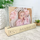 Personalised Baby Stars Wooden Base 6x4" Photo Frame