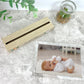 Personalised Jungle Animals New Baby Wooden Base 6x4" Photo Frame
