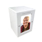 Personalised Hearts Cremation Urn For Ashes Holds 9.5cm x 6cm Photo Portrait | 0.51 Litres