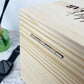 Personalised Beard Gear Pine Memory Box - 5 Sizes (16cm | 20cm | 26cm | 30cm | 36cm)