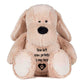 Personalised Paw Prints On Our Hearts Comfort Memorial Dog