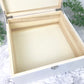 Personalised Couples Names Square White Keepsake Memory Box - 2 Sizes (24cm | 28cm)