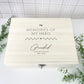 Personalised Large 34cm Luxury Wooden Any Message Keepsake Memory Box