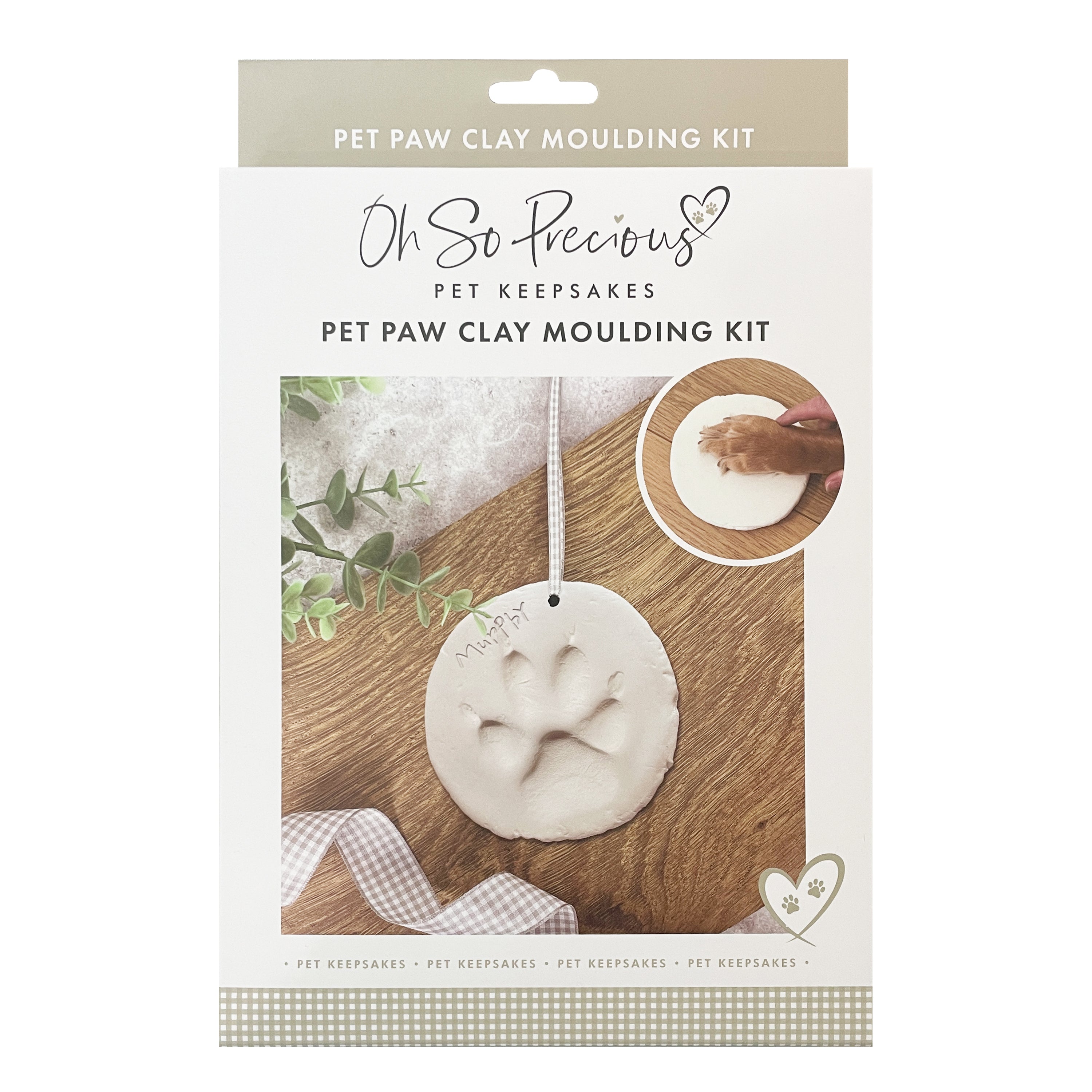 Clay Pet Paw Impression Moulding Kit The Lovely Keepsake Company