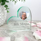 Personalised Dove Memorial Photo Freestanding Acrylic Heart