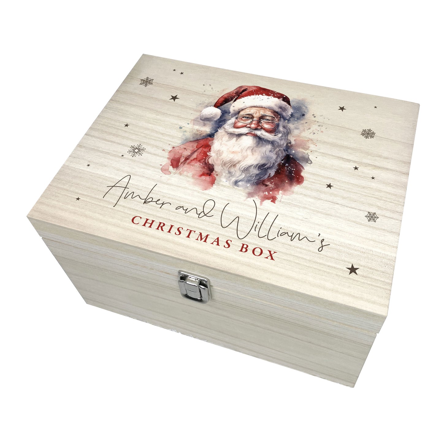 Personalised Traditional Santa Christmas Eve Box - 4 Sizes (20cm | 26cm | 30cm | 36cm)