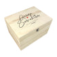 Personalised Couples Names Pine Keepsake Memory Box - 4 Sizes (20cm | 26cm | 30cm | 36cm)