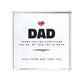 Personalised Free Text Red Heart Father's Day Crystal Token | Acrylic Block