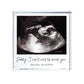 Personalised Can't Wait To Meet You Baby Scan Father's Day Photo Crystal Token | Acrylic Block