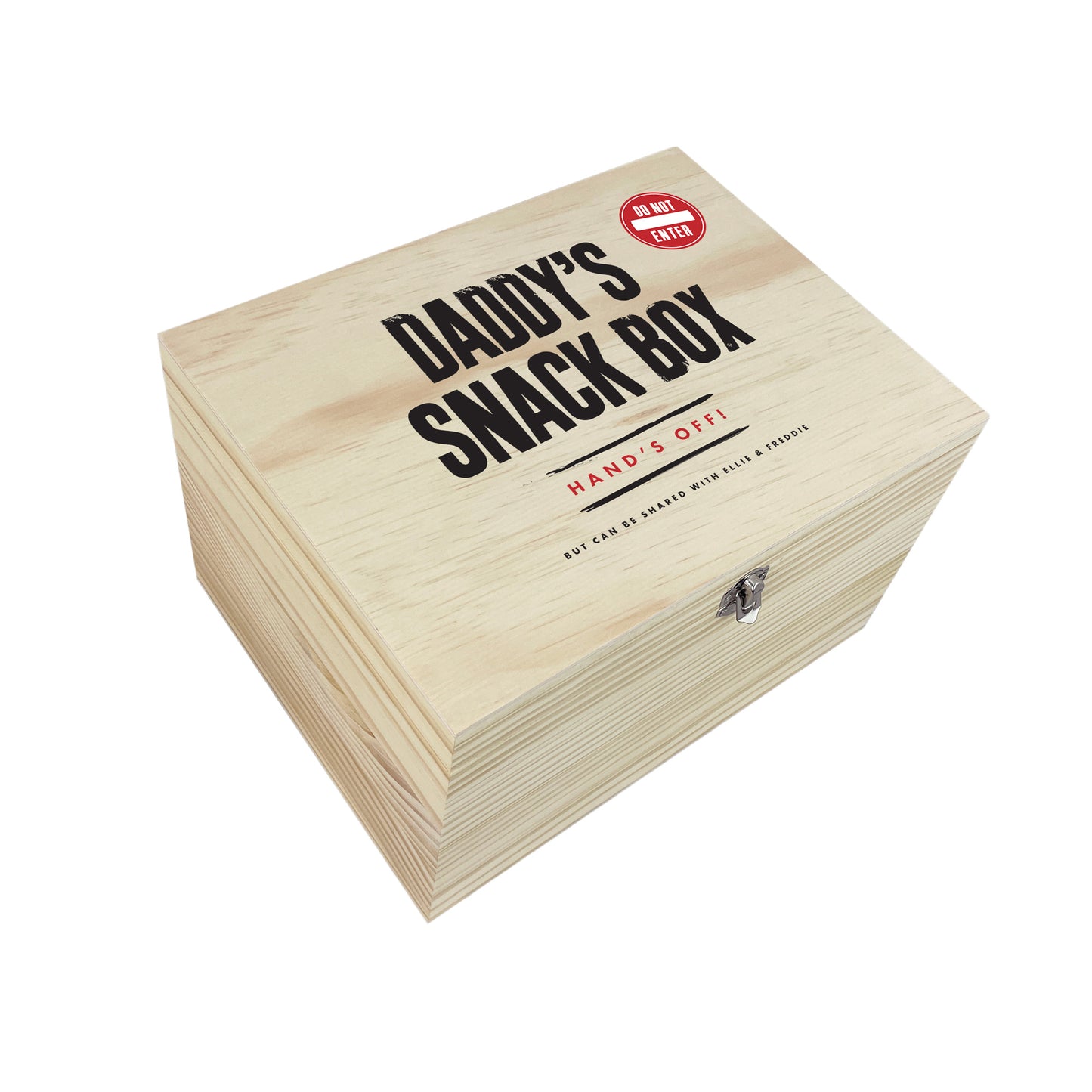 Personalised Snack/Sweet Box Pine Memory Box - 4 Sizes (20cm | 26cm | 30cm | 36cm)