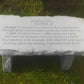 Personalised Engraved Stone Memorial Bench