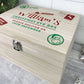 Personalised North Pole Postal Stamp Christmas Eve Box - 4 Sizes (20cm | 26cm | 30cm | 36cm)