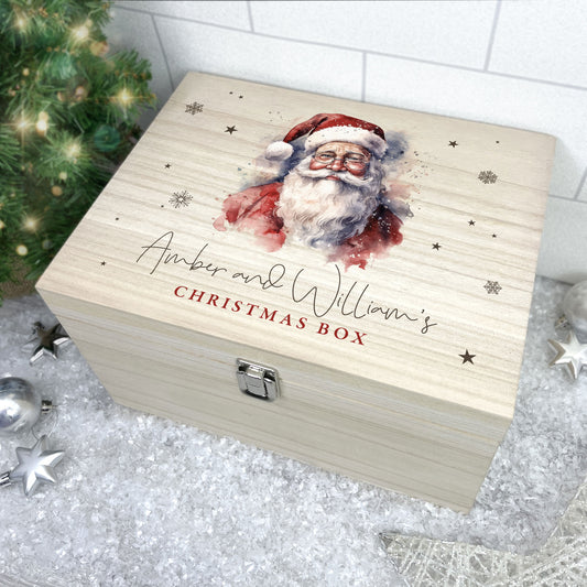 Personalised Traditional Santa Christmas Eve Box - 5 Sizes (16cm | 20cm | 26cm | 30cm | 36cm)
