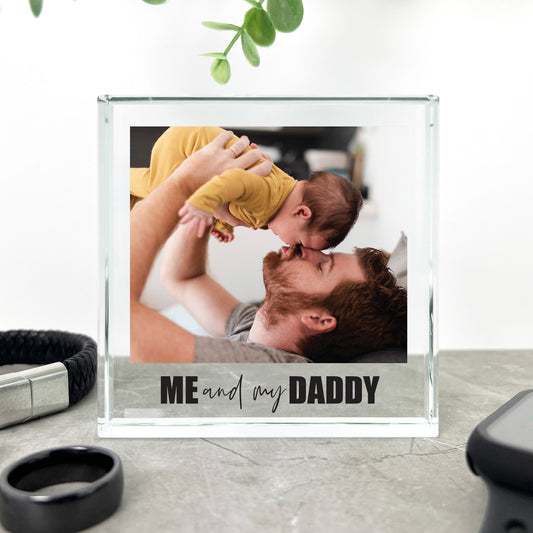 Personalised "Me And My..." Photo Crystal Token | Acrylic Block