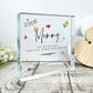 Personalised 'From The Kids' Crystal Token | Acrylic Block