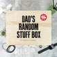 Personalised Random Stuff Box Pine Memory Box - 4 Sizes (20cm | 26cm | 30cm | 36cm)