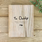 Personalised Solid Oak Happy Father's Day Handwriting Book Photo Frame