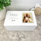 Personalised Heart & Paw Print Photo Large Cremation Urn For Pets Ashes | 1.44 Litres