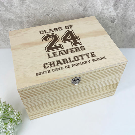 Personalised 'Class Of 24' School Leavers Memory Box - 5 Sizes (16cm | 20cm | 26cm | 30cm | 36cm)