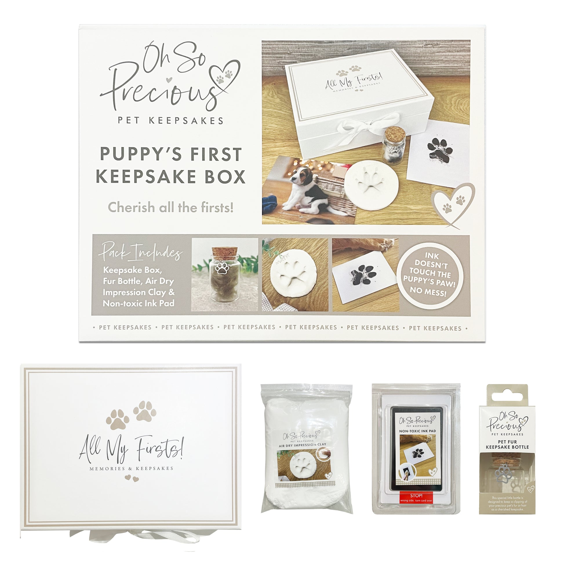 Oh So Prescious - Pet Safe Non-toxic Paw Print Ink Pad Kit