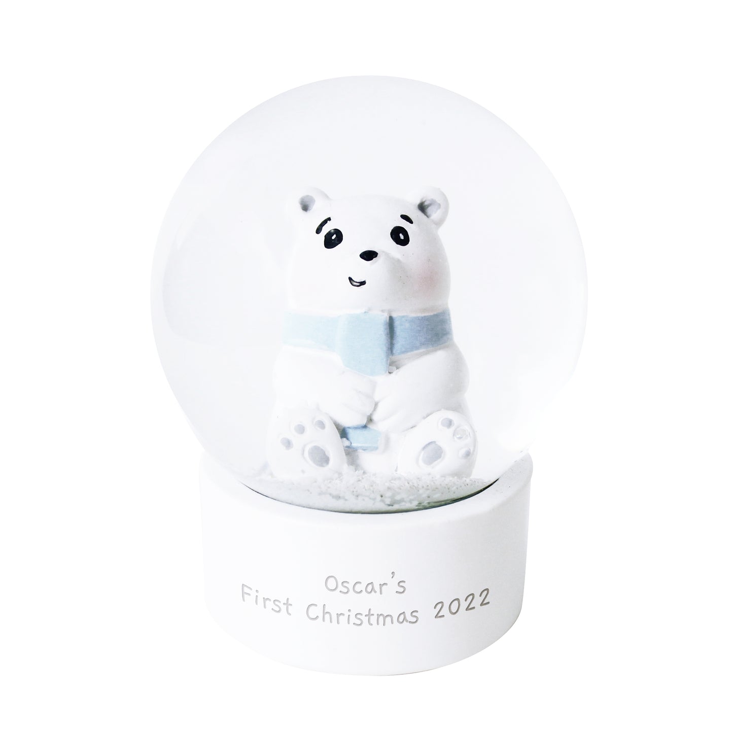 Personalised 'Any Name' Polar Bear Snow Globe