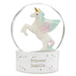 Personalised Unicorn Snow Globe