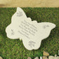 Personalised Floral Memorial Butterfly Grave Marker - Free text