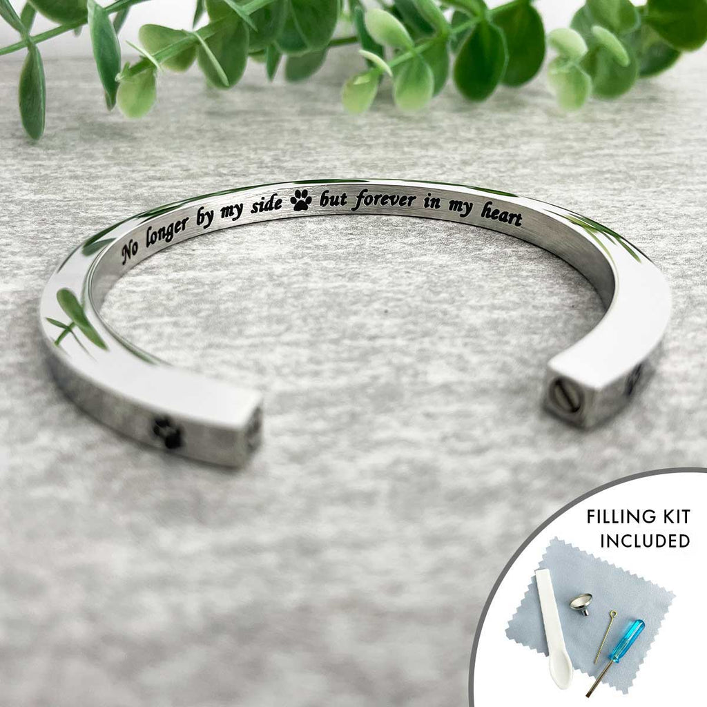 Pet Cremation Ashes Memorial Urn Bangle  The Lovely Keepsake Company