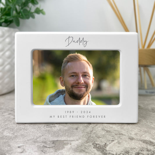 Personalised Cremation Urn For Ashes Holds 9.5cm x 6cm Photo Landscape | 0.51 Litres