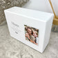 Personalised Contemporary Heart Photo Cremation Urn For Ashes | 1.09 Litres