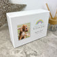 Personalised Watercolour Rainbow Bridge Photo Cremation Urn For Pets Ashes | 1.09 Litres