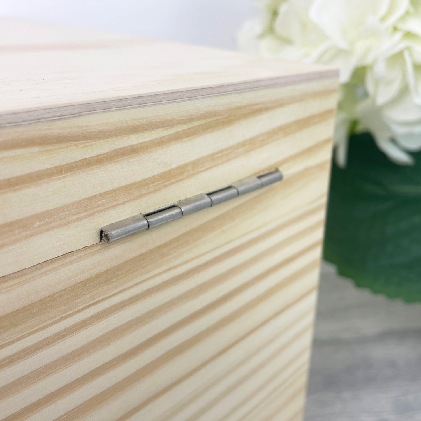 Personalised Pine Wooden Boho Wedding Keepsake Memory Box - 5 Sizes (16cm | 20cm | 26cm | 30cm | 36cm)