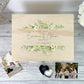 Personalised Wooden Green & Yellow Floral Wedding Keepsake Memory Box - 5 Sizes (16cm | 20cm | 26cm | 30cm | 36cm)