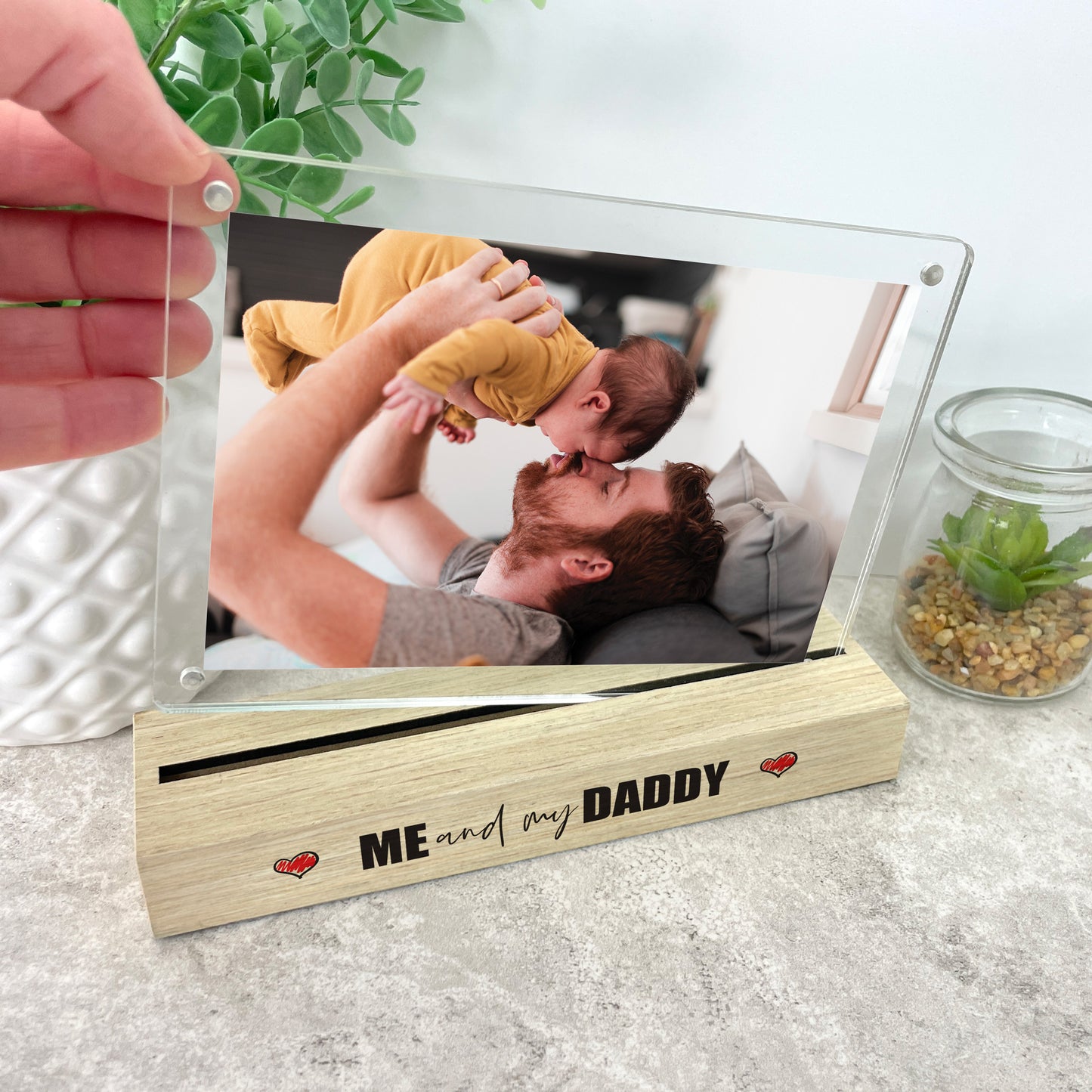 Personalised "Me And My..." Wooden Base 6x4" Photo Frame