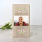Personalised Any Message Floral Solid Wood Photo Tea Light Holder - 2 Sizes
