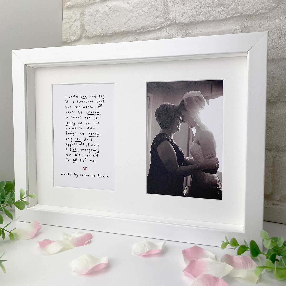 Thank You Mum Poem By Catherine Prutton Double Aperture Photo Frame