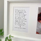 First Mother's Day Poem By Catherine Prutton Double Aperture Photo Frame