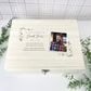 Personalised Luxury Wooden One Photo Keepsake Large 34cm Memory Box