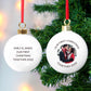 Personalised Any Text Photo Upload Bauble