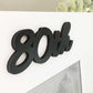 80th Birthday 3D Text Signature Photo Frame