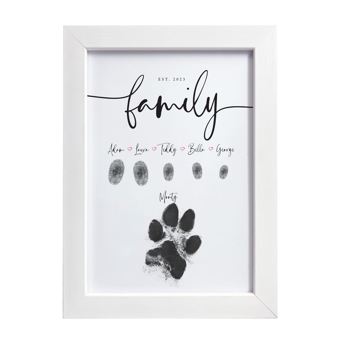 Personalised paw print gifts sale