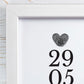 Personalised Special Date Fingerprint Framed Print + Ink Pad