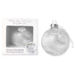 Memorial Glass Bauble With Engraved Charm