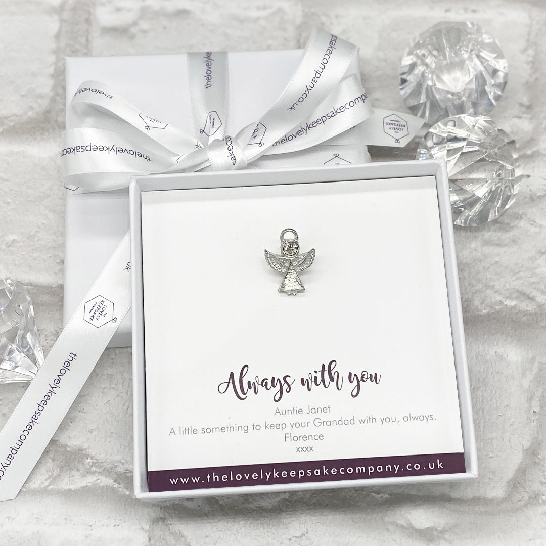 Angel Pin Personalised Gift Box - Various Thoughtful Messages