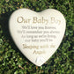 Thoughts of you Grave Marker Memorial Heart- Our Baby Boy
