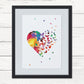 Personalised 'Butterflies Heart' Print