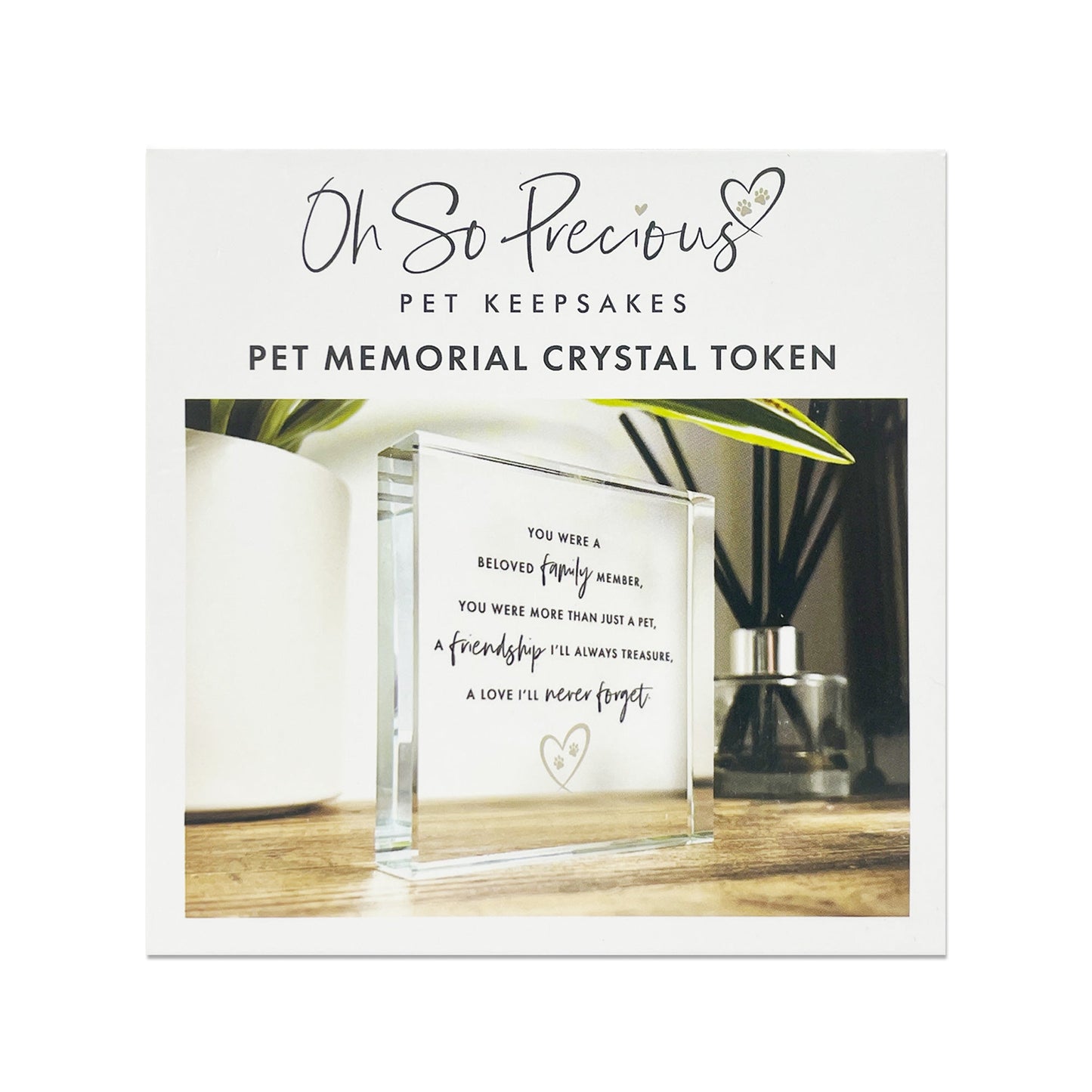 Pet Memorial Crystal Token