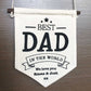 Personalised 'Best Dad' Canvas Banner
